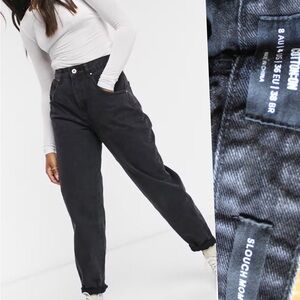 Cotton On Slouch Mom Jeans with Distressed Raw Hems Preowned 4US